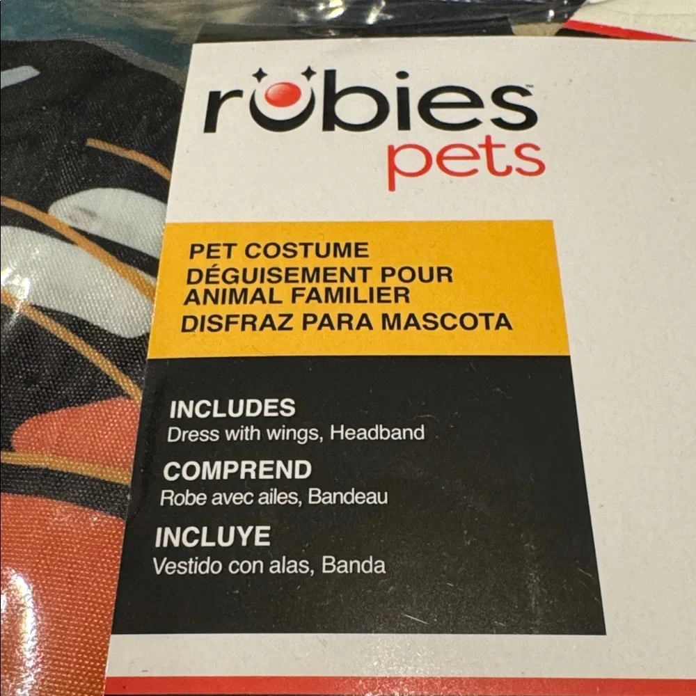 Rubie's Monarch Butterfly Costume for Medium Dogs. Brand New.